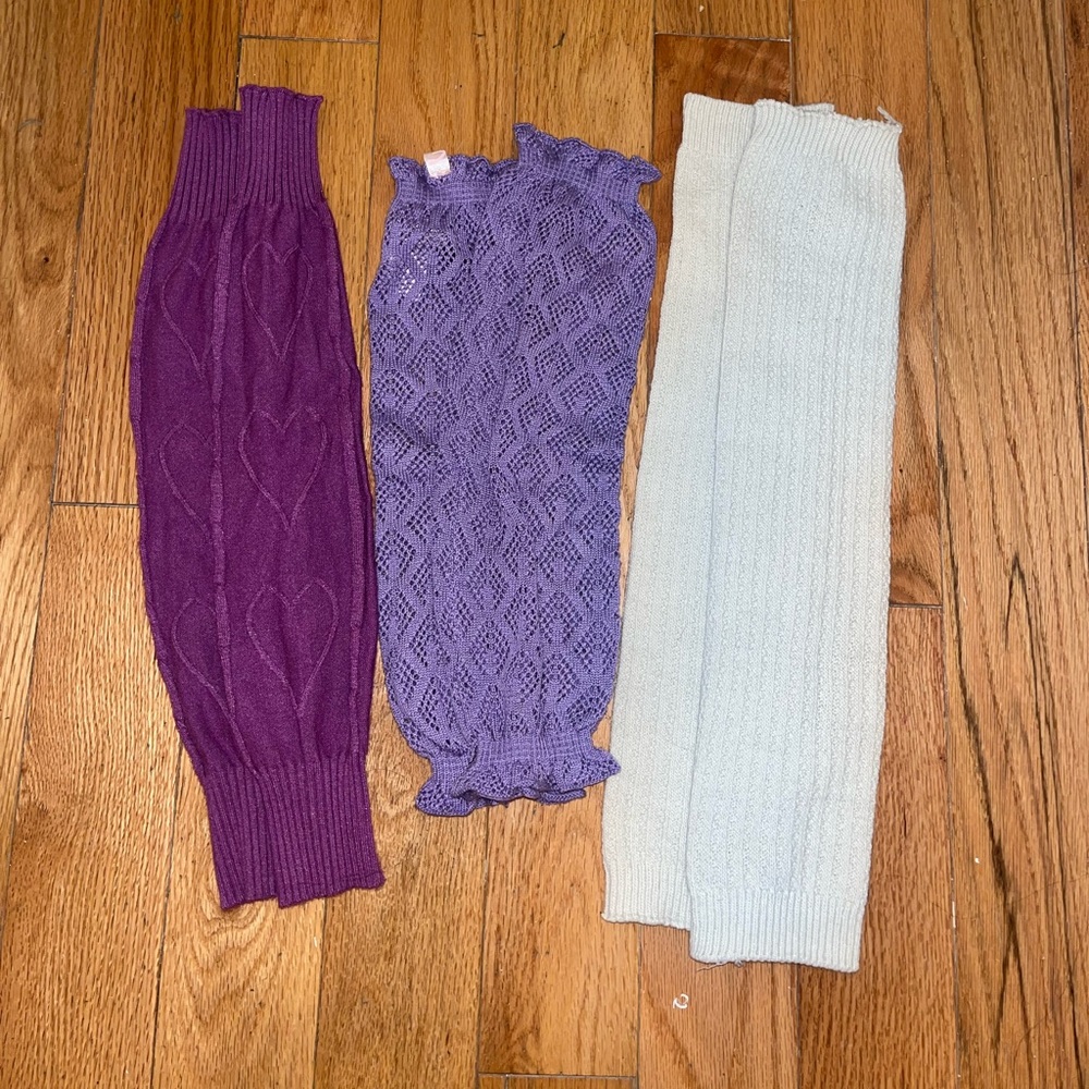 3-Bundle Leg Warmers Capezio Brand Dance NWOT